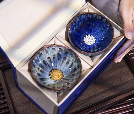 Handmade Dunhuang Intangible Cultural Heritage Tea Cup with Gift Box