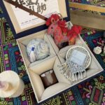 Zhuang Brocade Intangible Cultural Heritage Ceramic Tea Cup Gift Set